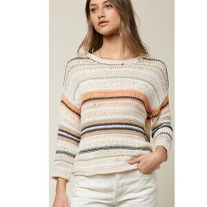 O'Neill Women's Salty Stripe Sweater - Multi-colored - Medium